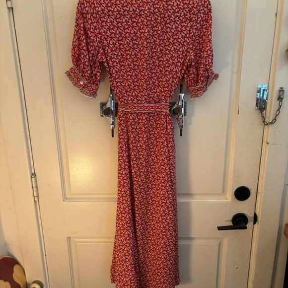 NWT Max Studio London Strawberry Button Up Maxi Dress XS - Picture 8 of 11